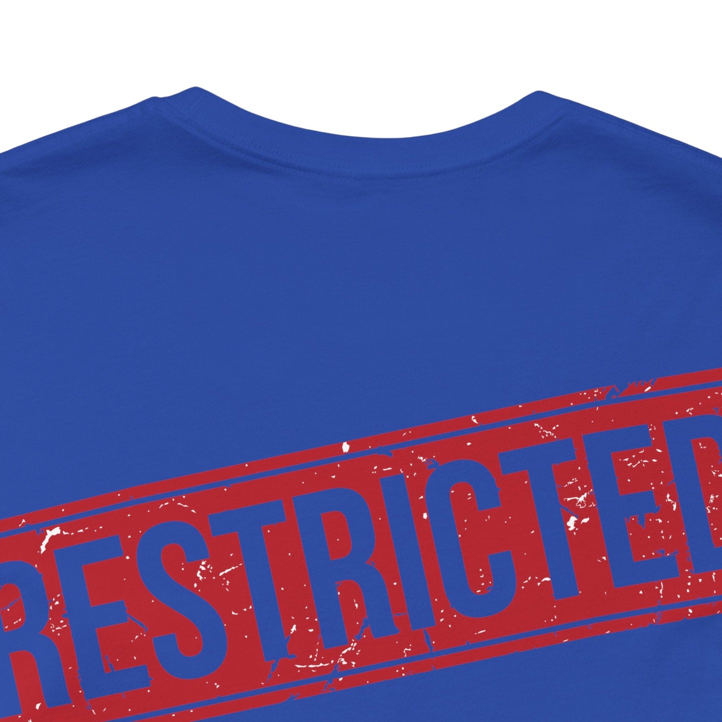 Bad Galaxy Tee Shirt With Red Stamp Made To Order 100 Percent Cotton Eco Friendly Inks USA