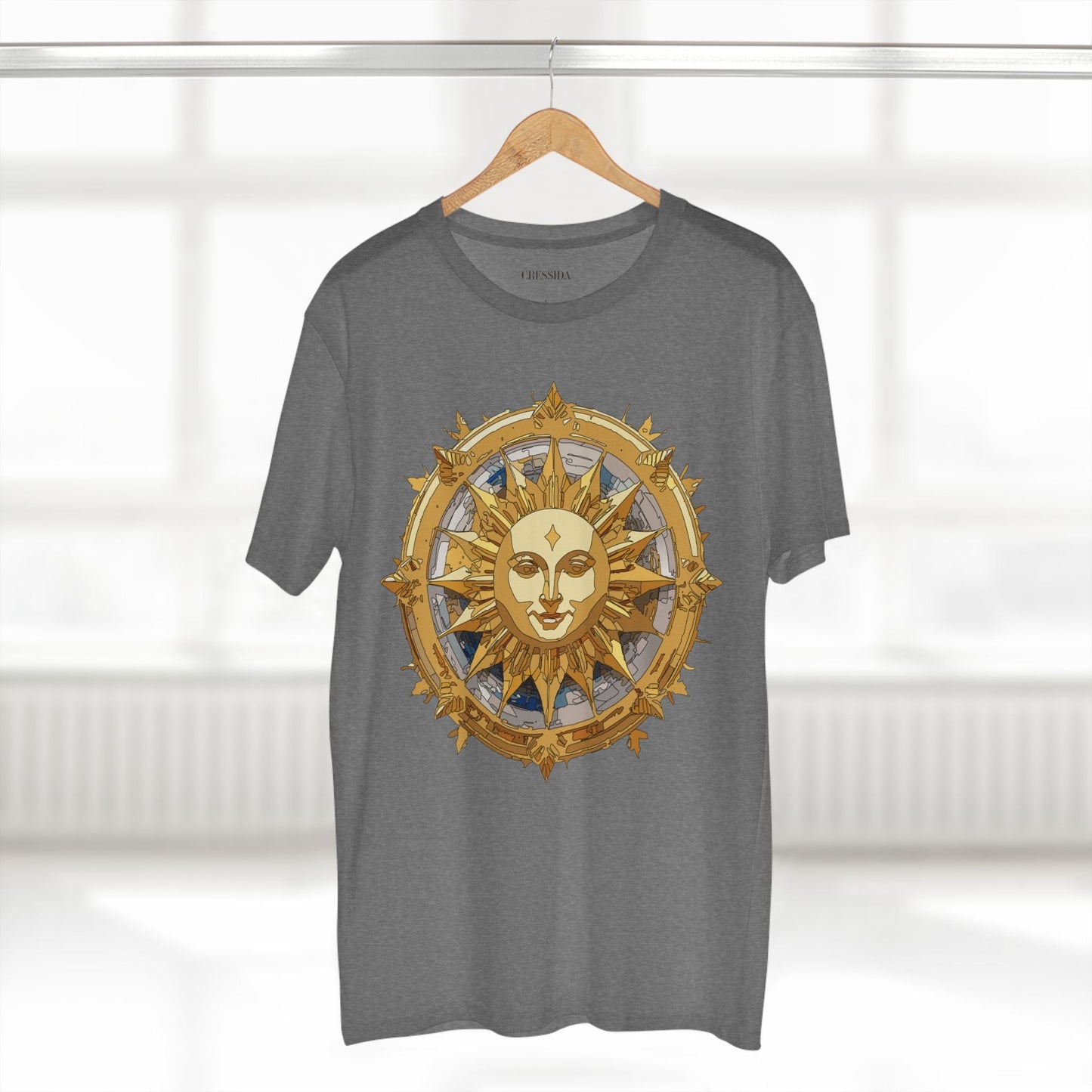 Gold Sun Graphic Unisex 100 Cotton T-Shirt with Golden Art Design 20
