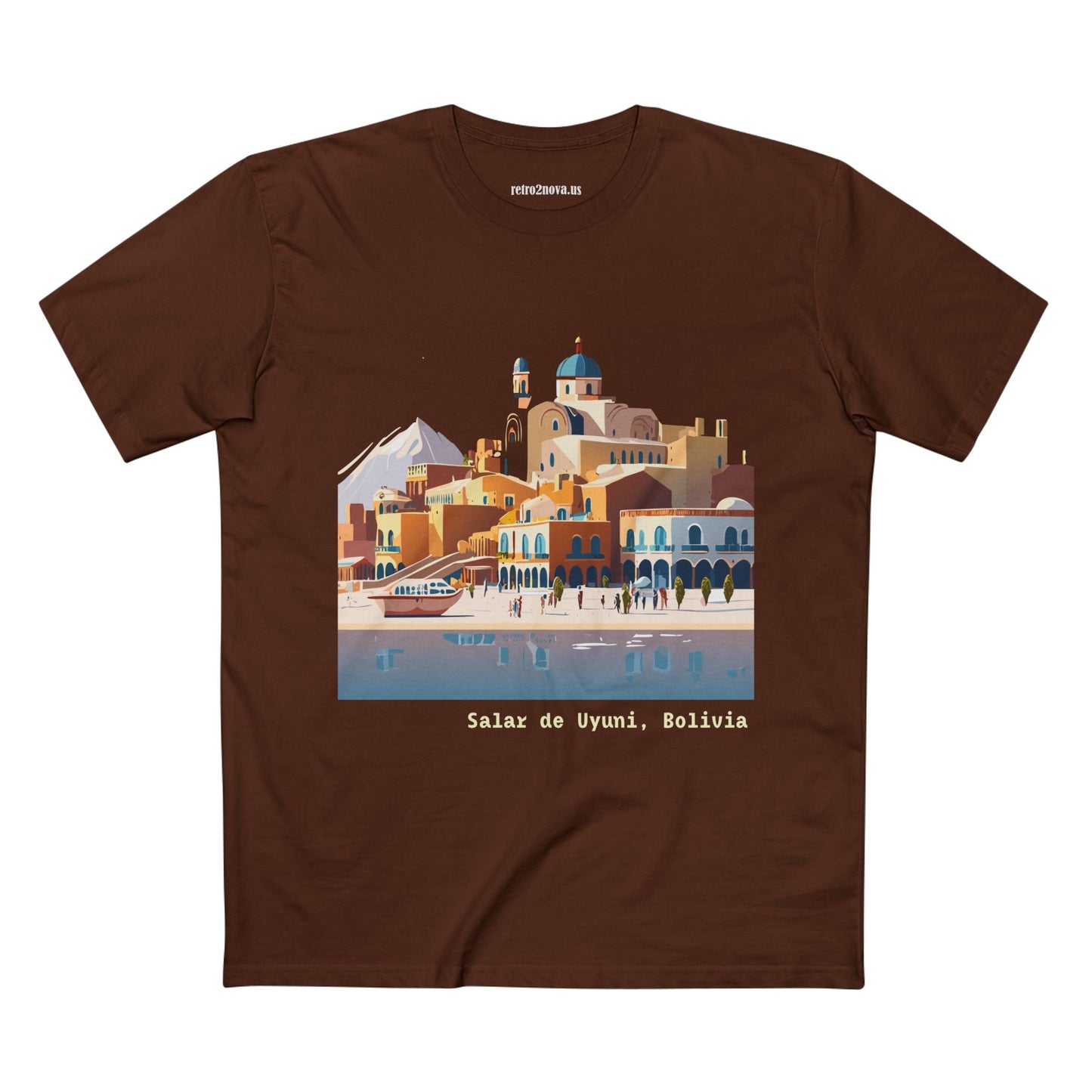 Bolivia Travel Shirt Unisex Premium Cotton Art Tee TT17 Retro2Nova Original Art Design Collection