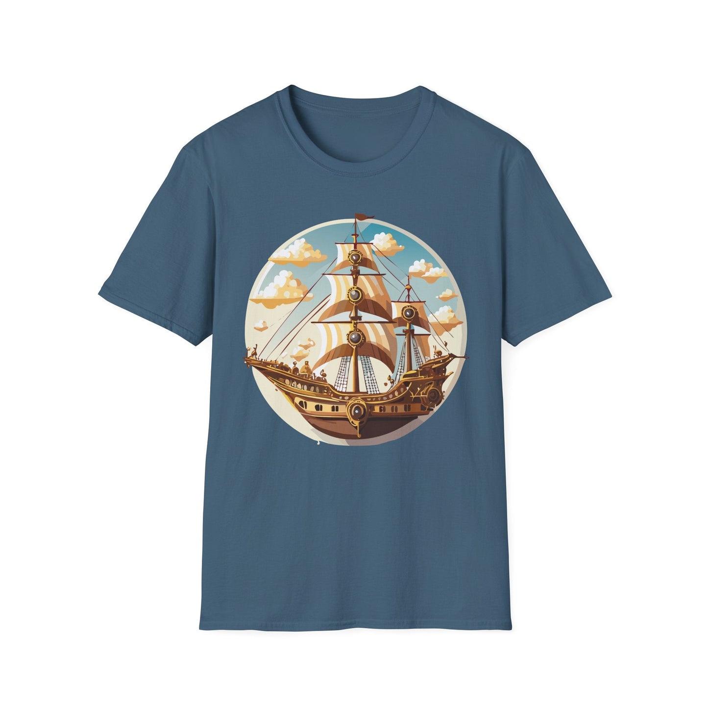 Ship T Shirt Frigate T Shirt Vessel Tee Gildan Softstyle 64000 Unisex Cotton Comfort