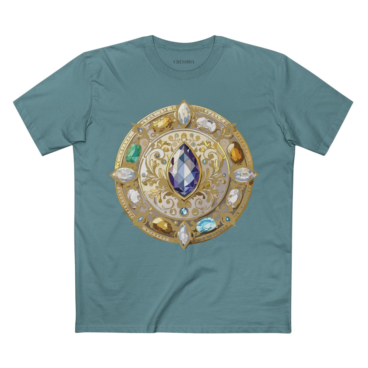 Medallion Graphic T-Shirt Unisex 100 Cotton With Gold Art Design Medal Tee 16