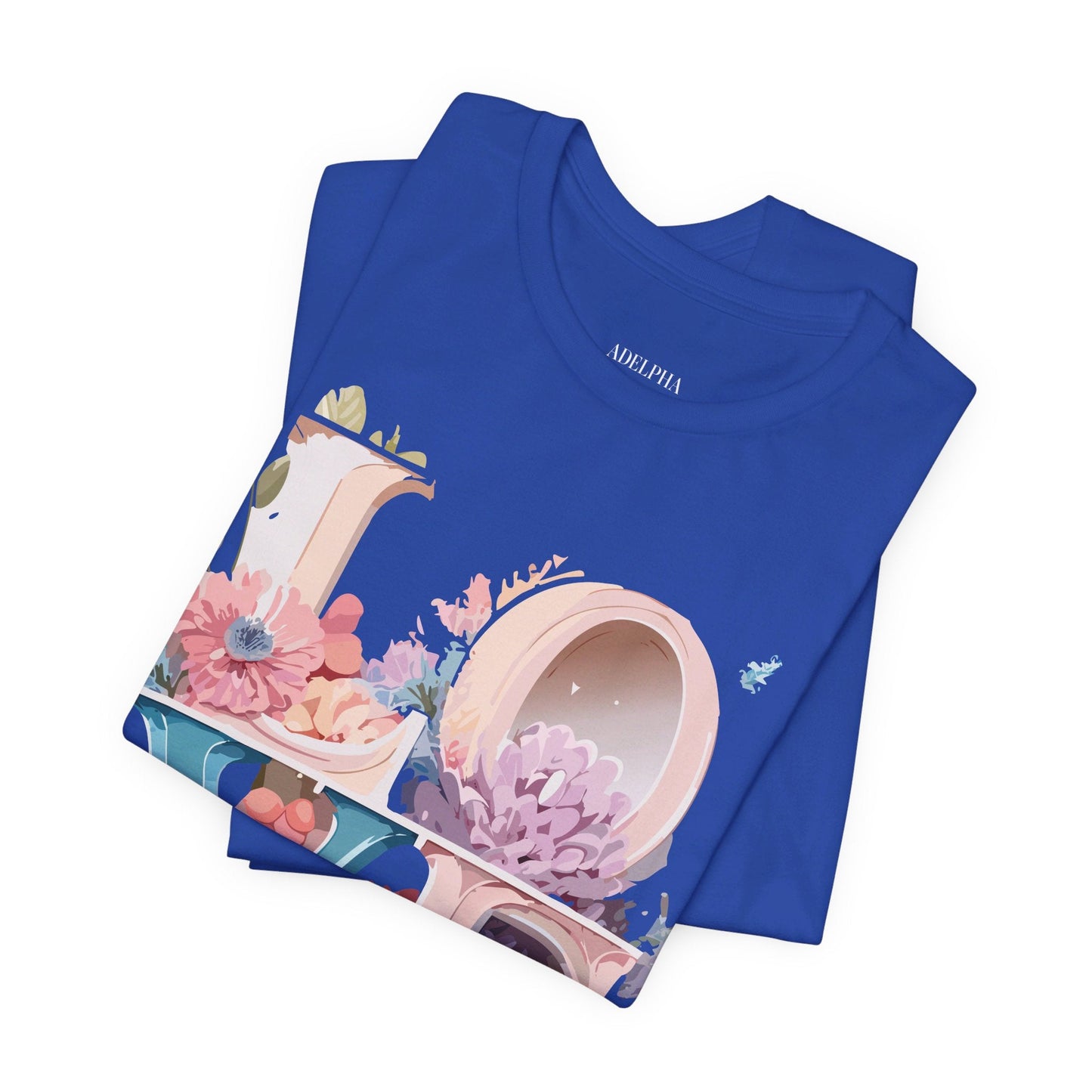 Valentine Graphic Tee Unisex Short Sleeve Premium Art Design By Adelpha Vintage Illustration