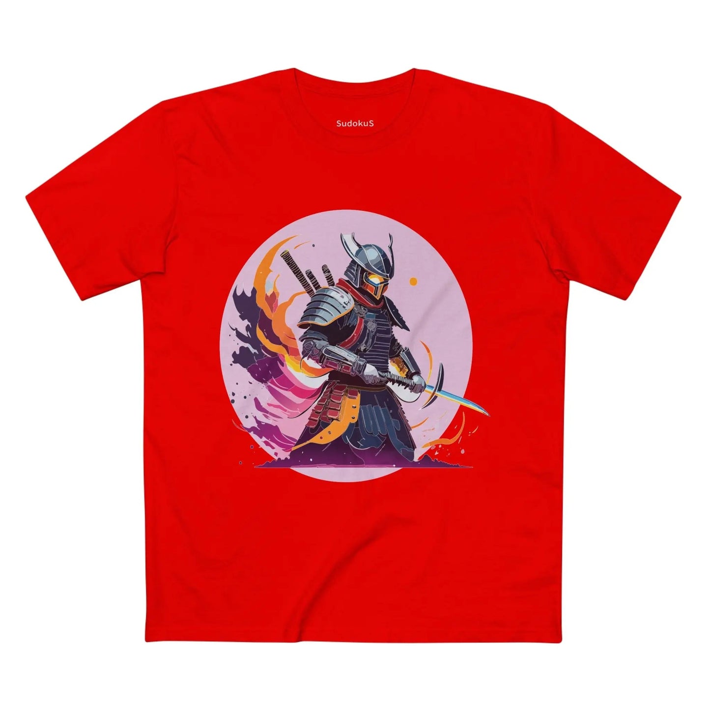 Samurai Graphic Unisex 100 Cotton Staple Tee 6