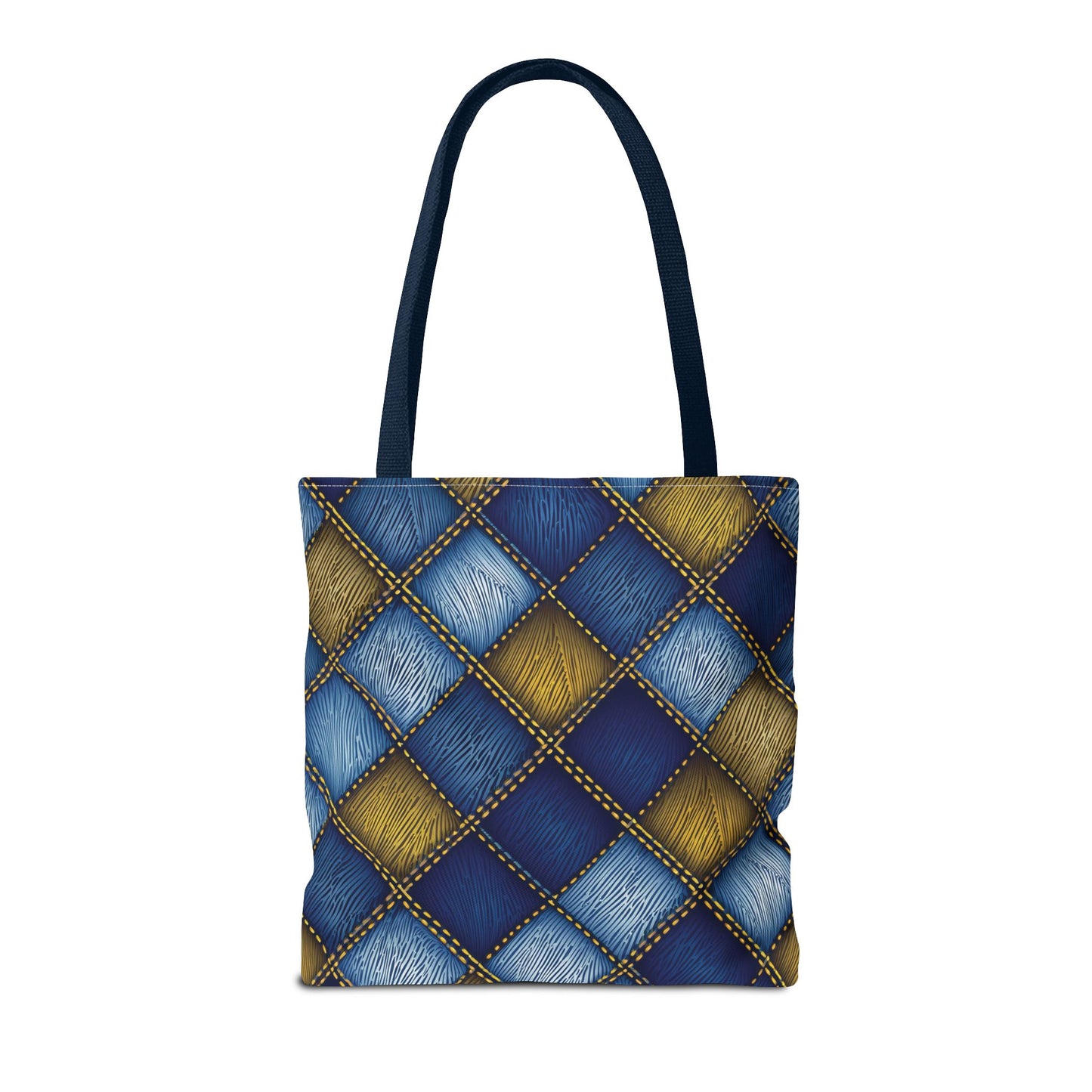 Denim Fabric Imitation Print Unisex Canvas Bag Poly Spun 3 Sizes Tote Bag 143