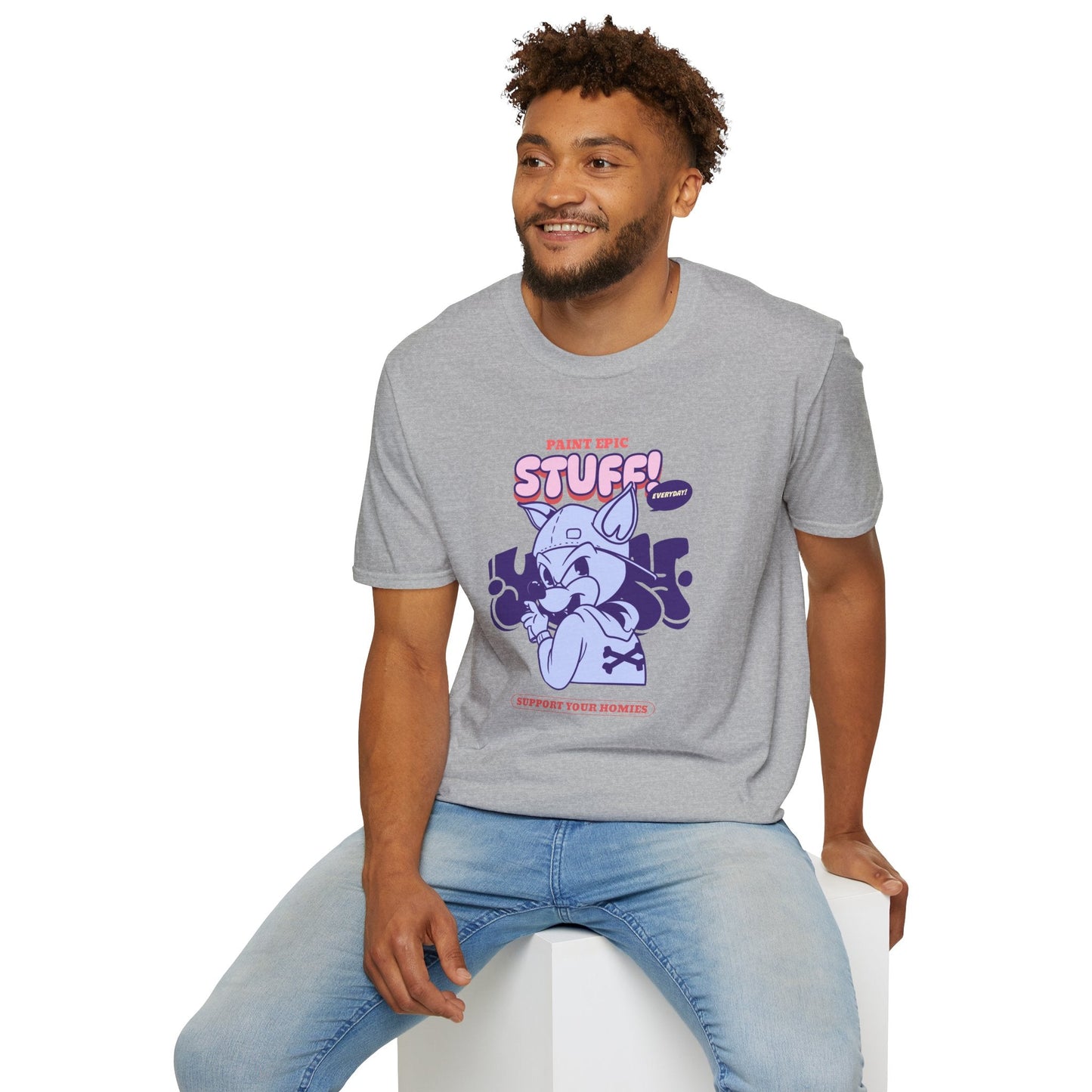 Funny Animals Shirts Unisex Graphic Tee Soft Cotton Gildan Softstyle 64000 Comfortable Everyday Wear