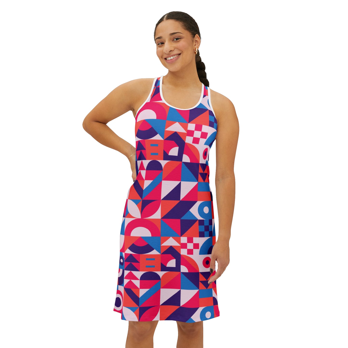 Summer Dress with abstract prints