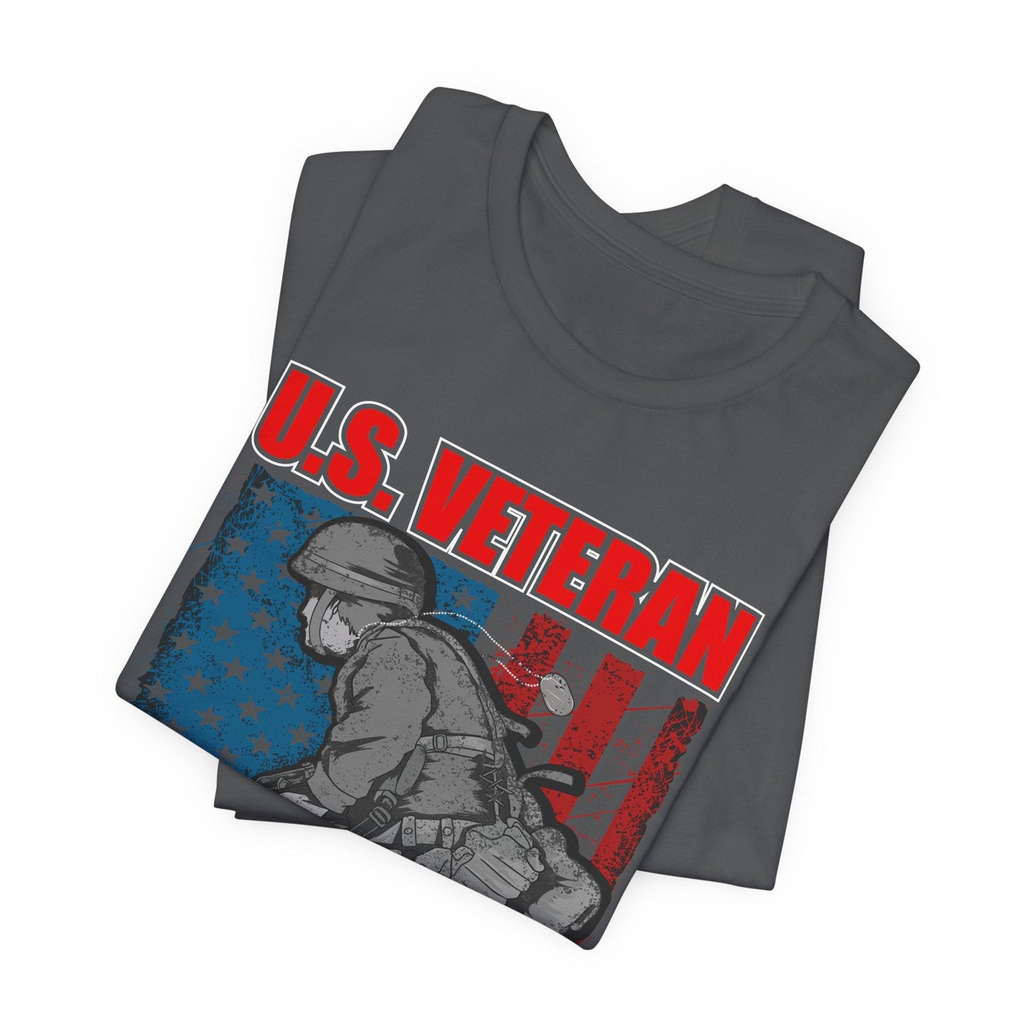 Army Veteran Patriotic Graphic Design Unisex Cotton T-Shirt v31