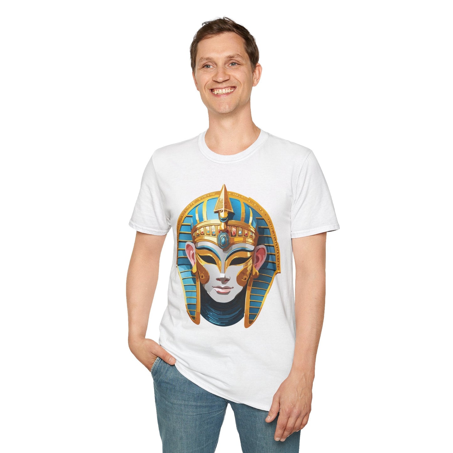 Mask Design Tee Shirt For Unisex Comfort Gildan Softstyle 64000 Ring Spun Cotton