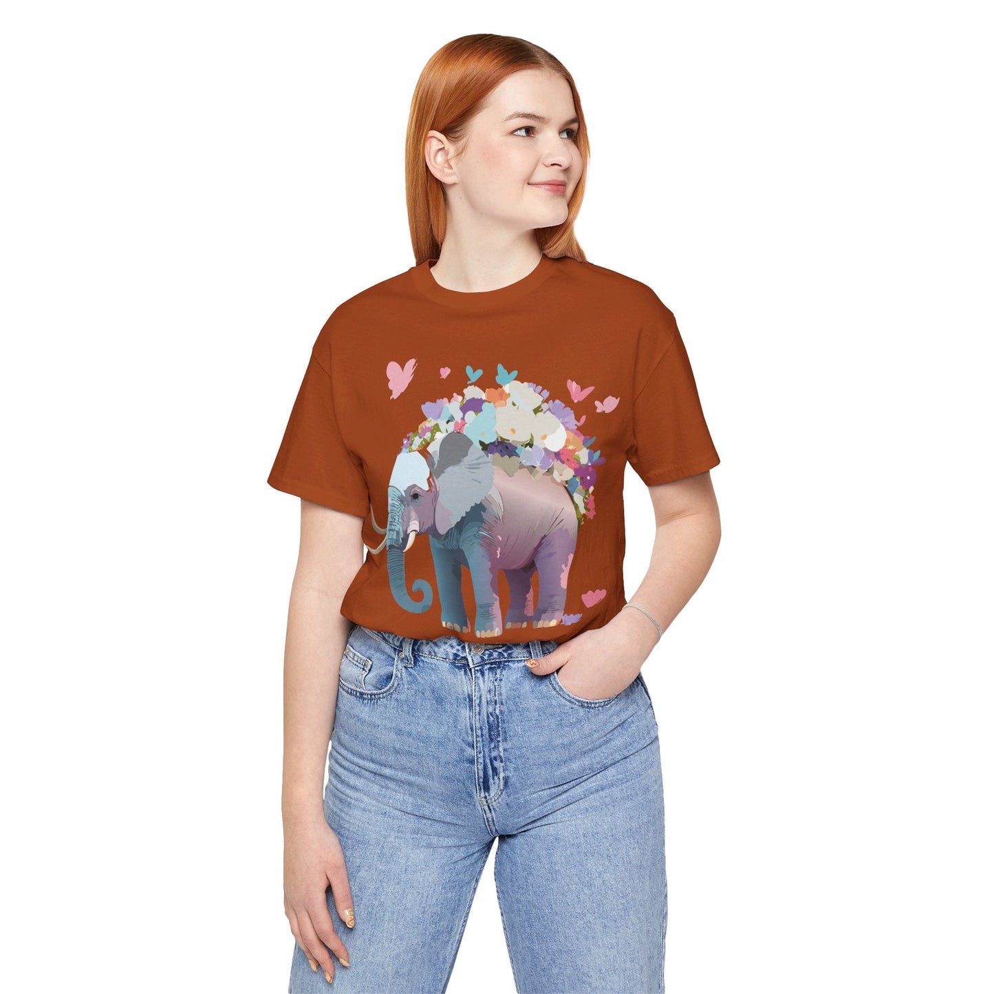 Elephant Shirt Graphic Tee Unisex Vintage Inspired Art Design By Adelpha Original Artwork