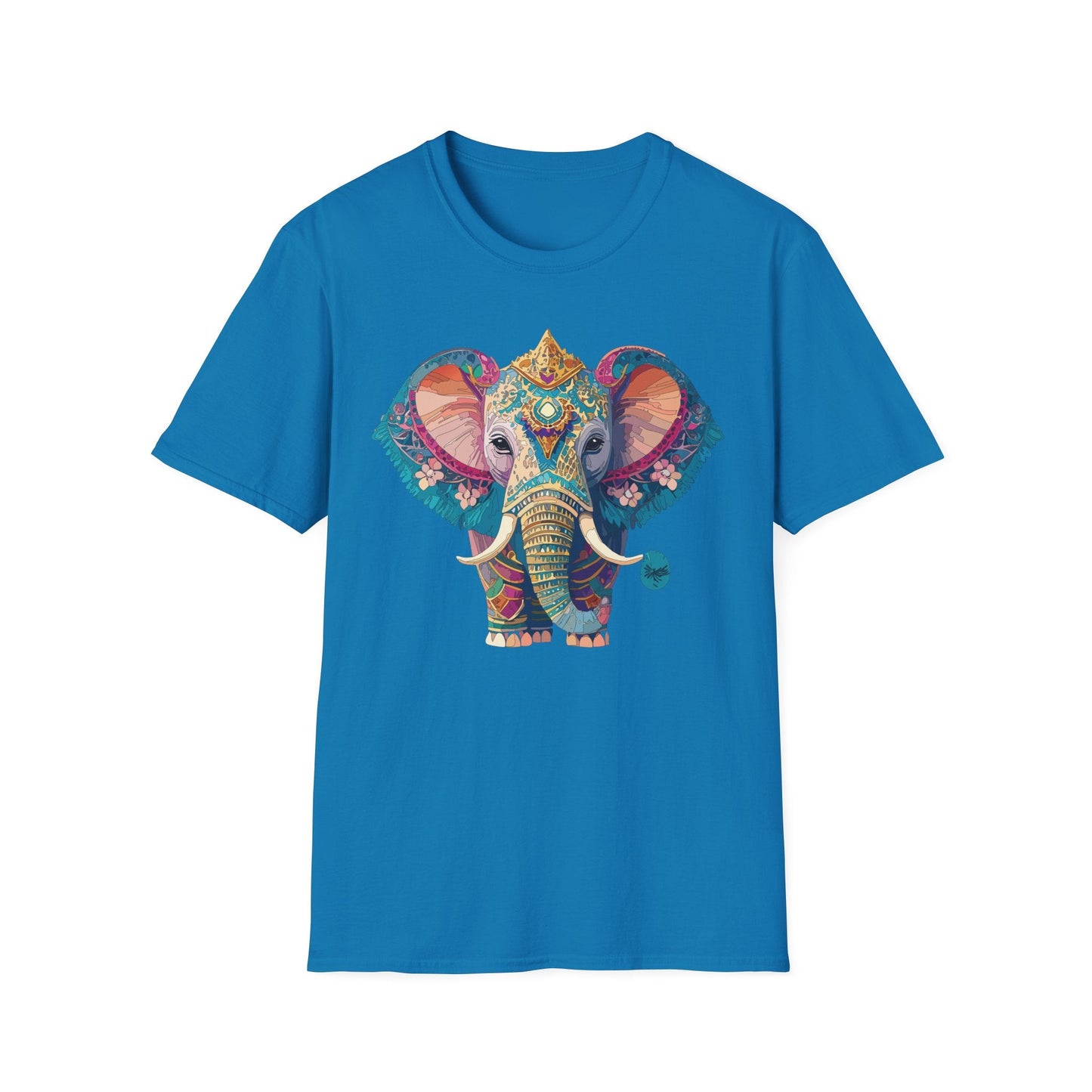 Elephant Shirt Unisex Animal Tee Softstyle 100 Percent Ring Spun Cotton Gildan 64000