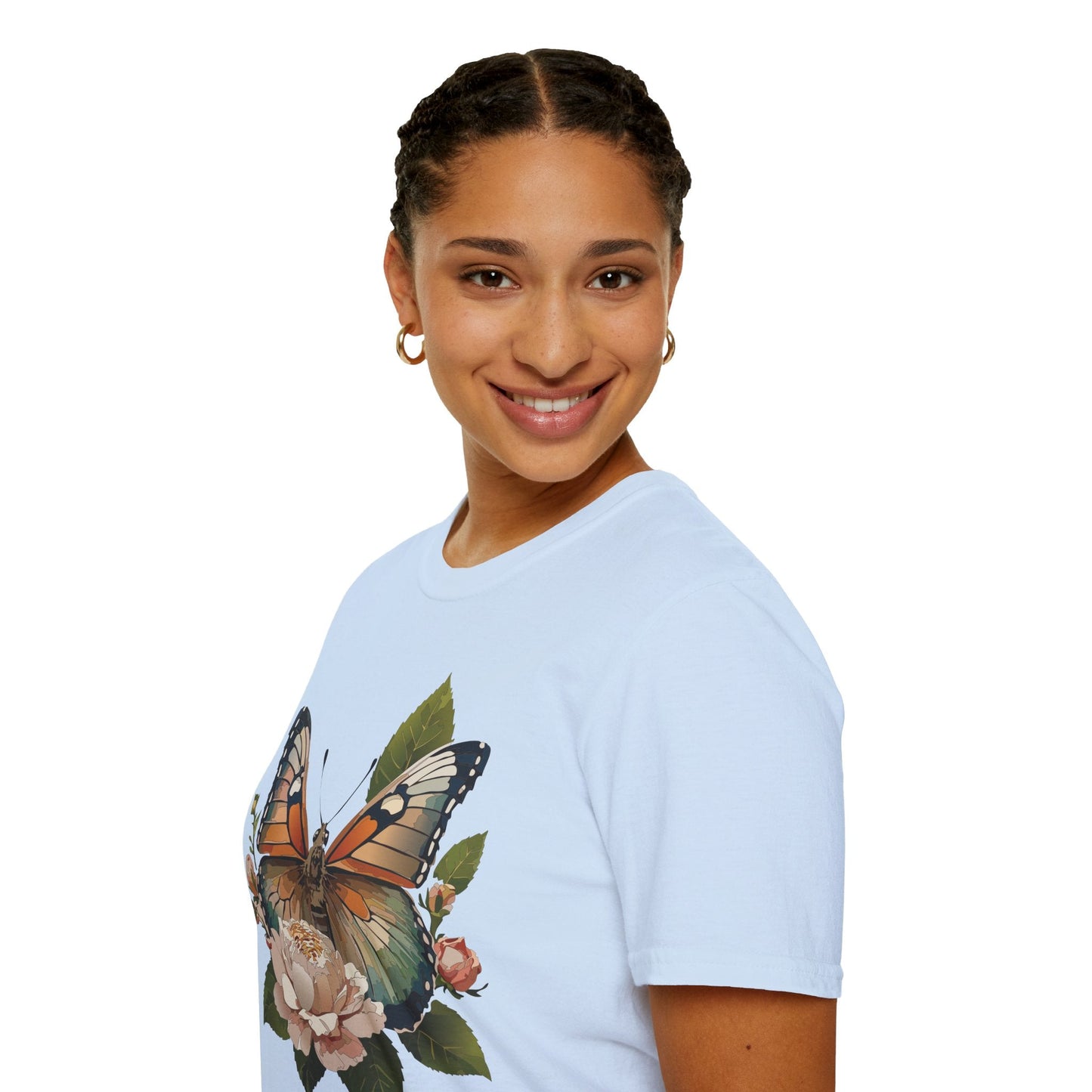 Monarch Butterfly Shirt Unisex Softstyle Cotton Tee Short Sleeve Gildan 64000 Everyday Wear