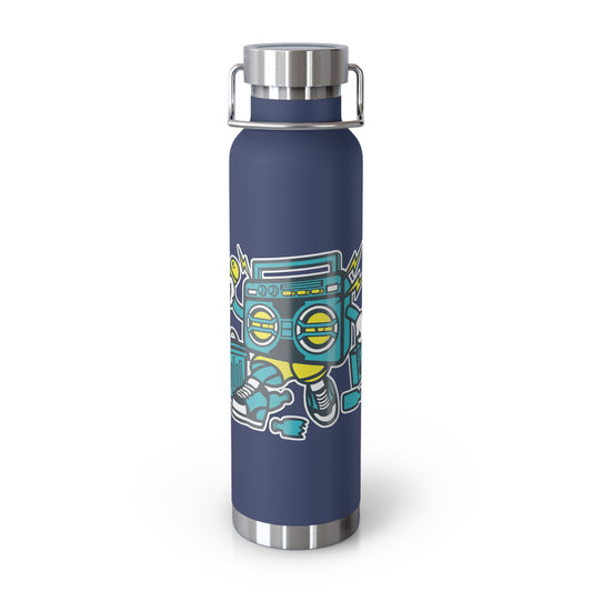 22oz Copper Insulated Water Bottle with Cartoon Design - CV6