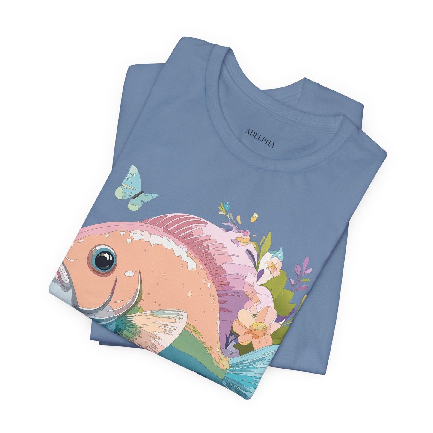 Adelpha Vintage Inspired Graphic Tee Unisex Jersey Short Sleeve Art Design Shirt
