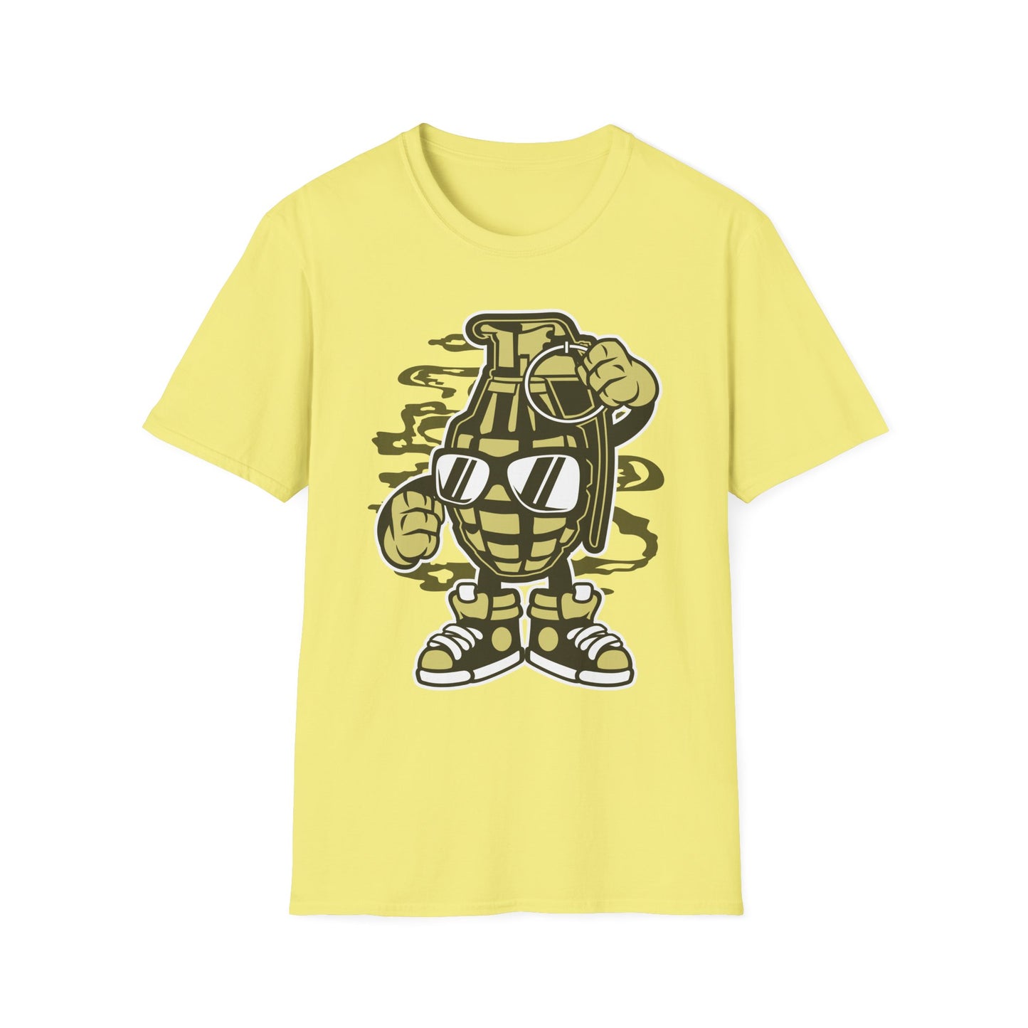 Unisex Cotton T-Shirt with Cartoon Graphic Design