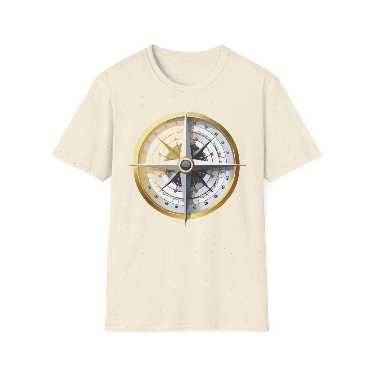 Nautical Compass Graphic T-Shirt | Vintage Explorer Graphic Design Unisex 100 Cotton Gildan T-Shirt