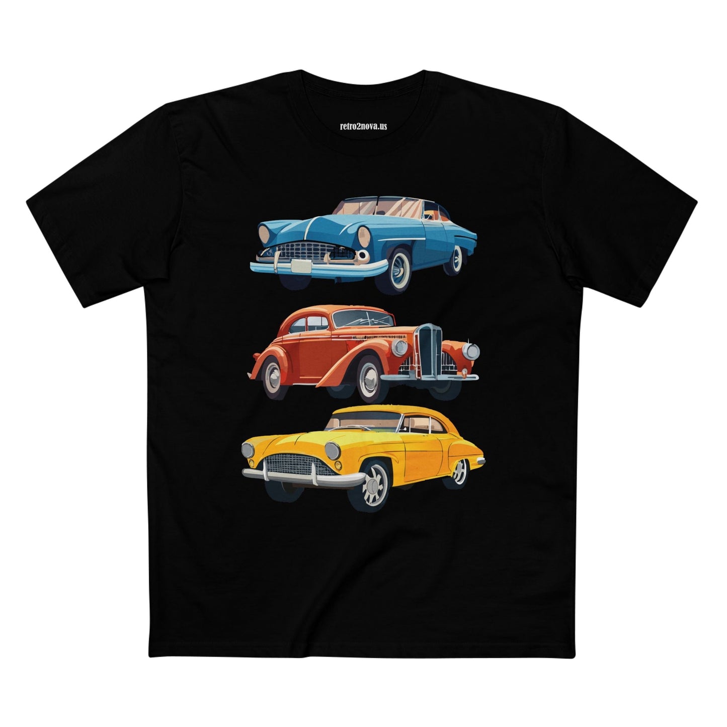 Retro Car Shirts Vintage Car Shirts RC4 Unisex Premium Cotton Tee With Original Art By Retro2Nova