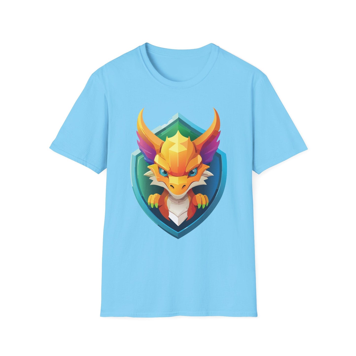 Dragon T Shirt Unisex Dragon Graphic Tee With Animal Design Soft Cotton Gildan Softstyle 64000