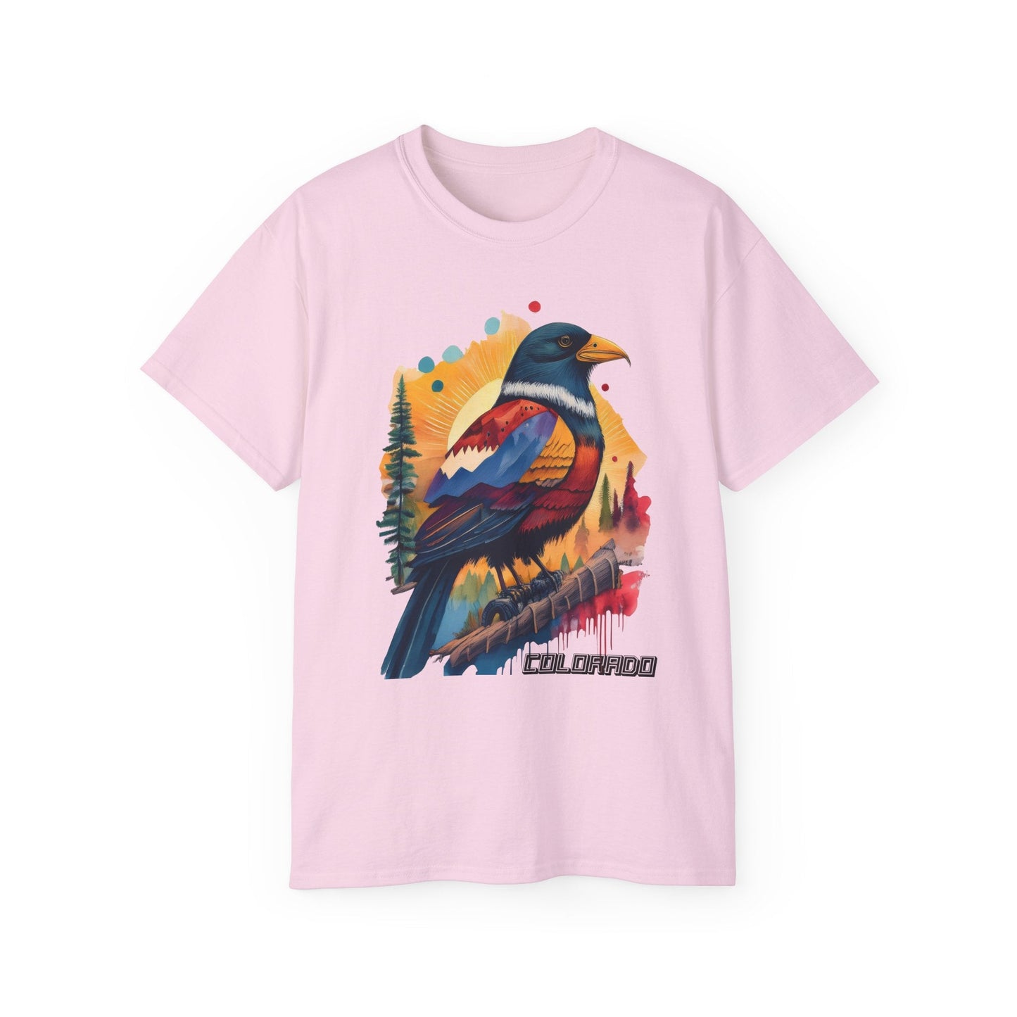 Colorado Bird Graphic Unisex Cotton T‑Shirt 3