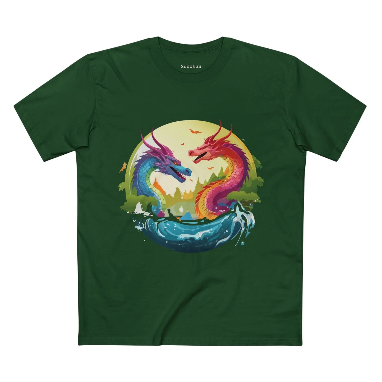 Dragon Graphic Unisex 100 Cotton Staple Tee 19