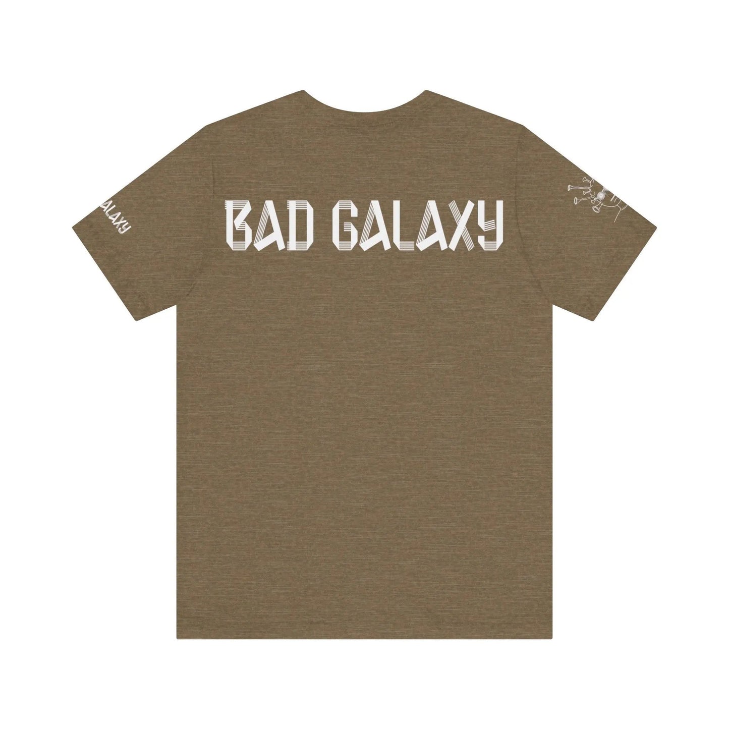 Tee Shirt With Alien From Bad Galaxy 100 Percent Cotton Eco Friendly Inks Made In USA