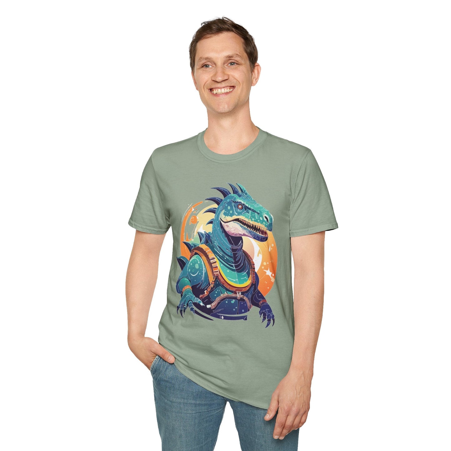 Alien T Shirt Cosmos Design Unisex Softstyle 64000 Graphic Artwork Tee With Aliens