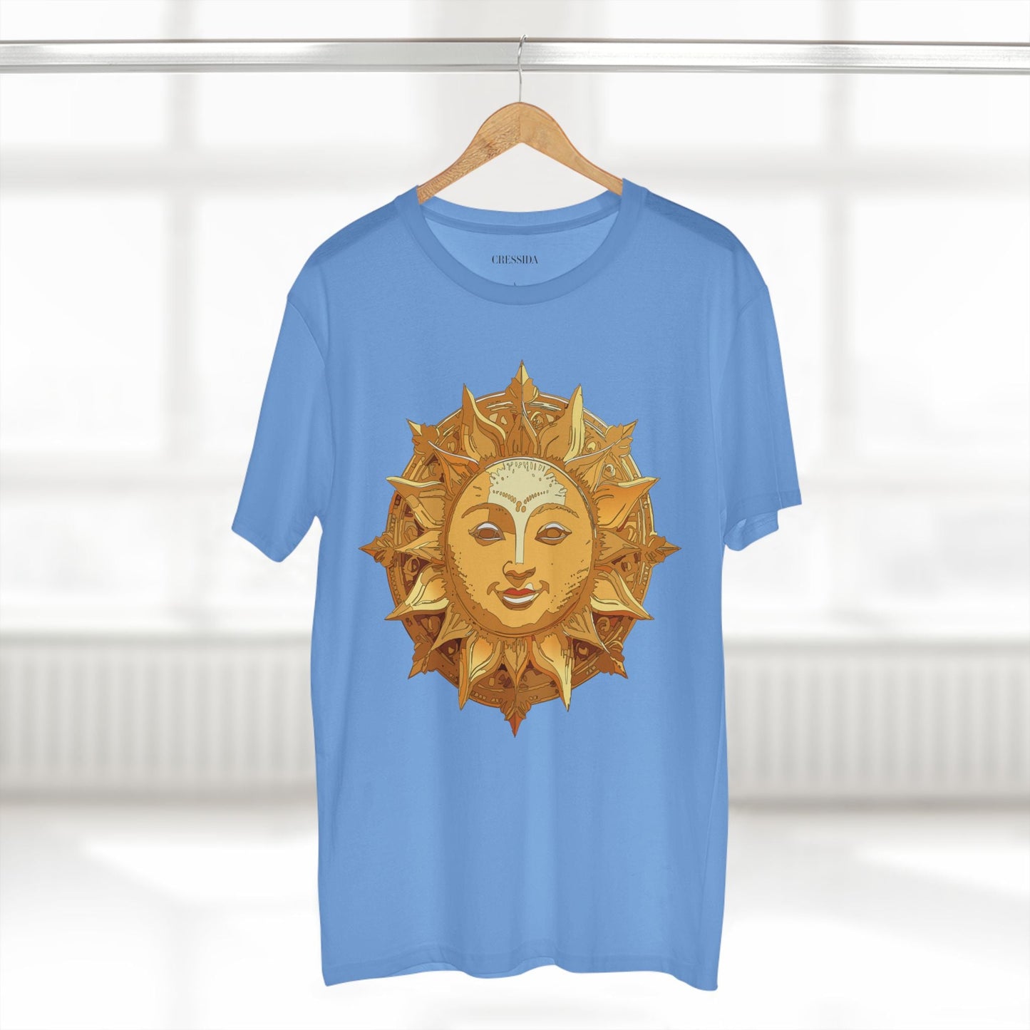 Gold Sun Graphic Unisex 100 Cotton T-Shirt with Golden Art Design 22