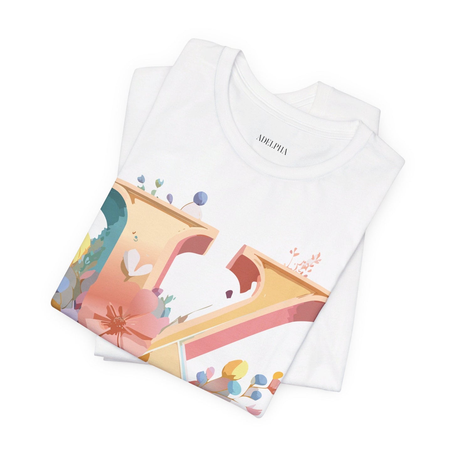 Letter K Shirt Unisex Graphic Tee With Vintage Inspired Artwork By Adelpha Short Sleeve