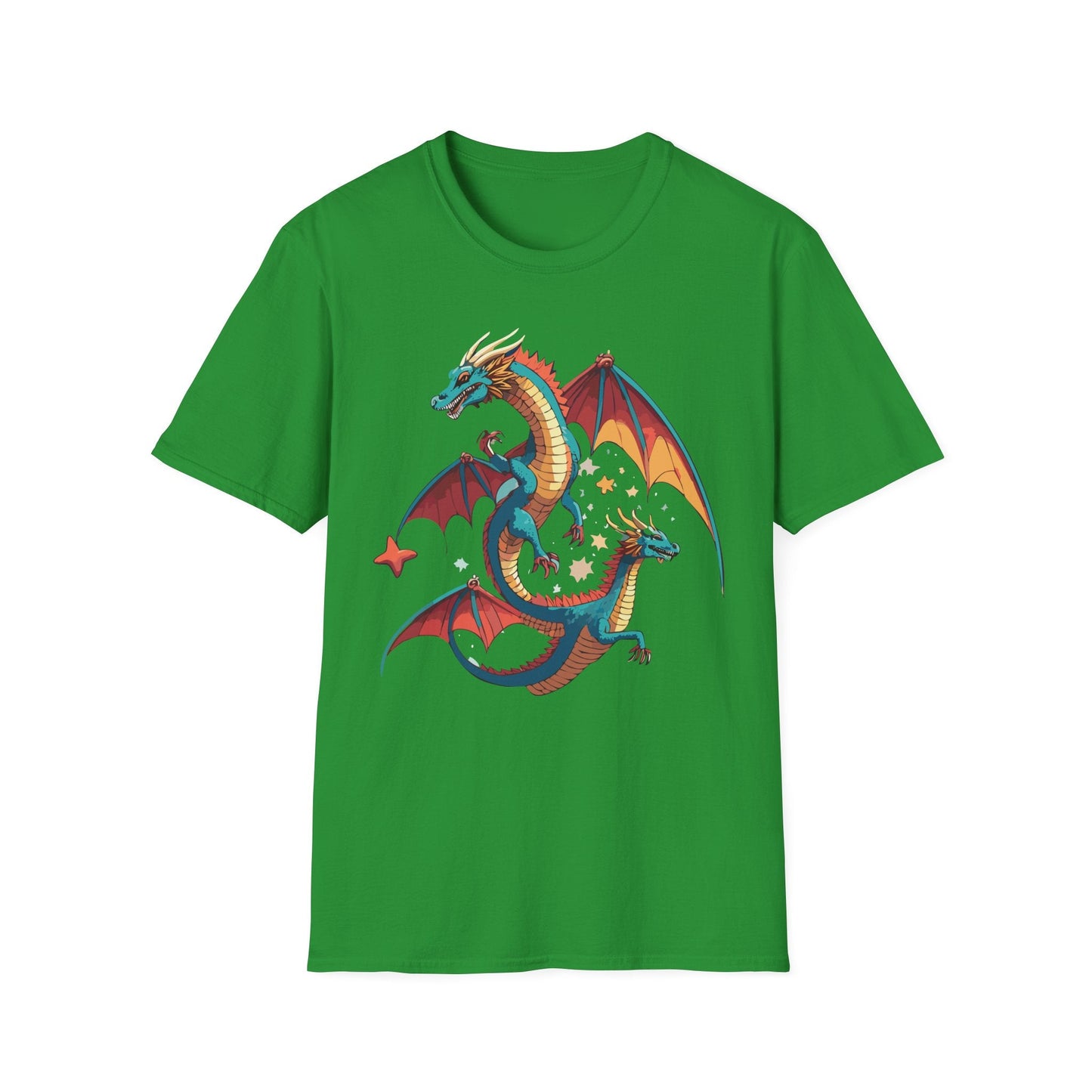 Dragon Graphic Unisex 100 Cotton Tee with Animal Artwork Design 14