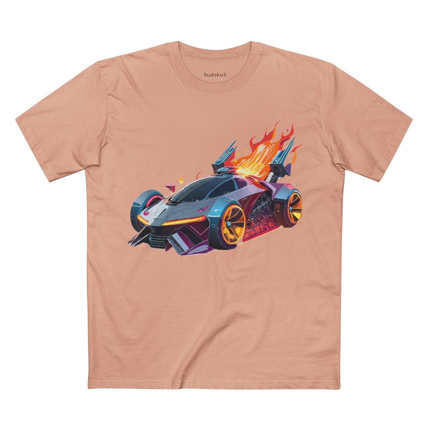 Car Graphic Unisex 100 Cotton Staple Tee 2