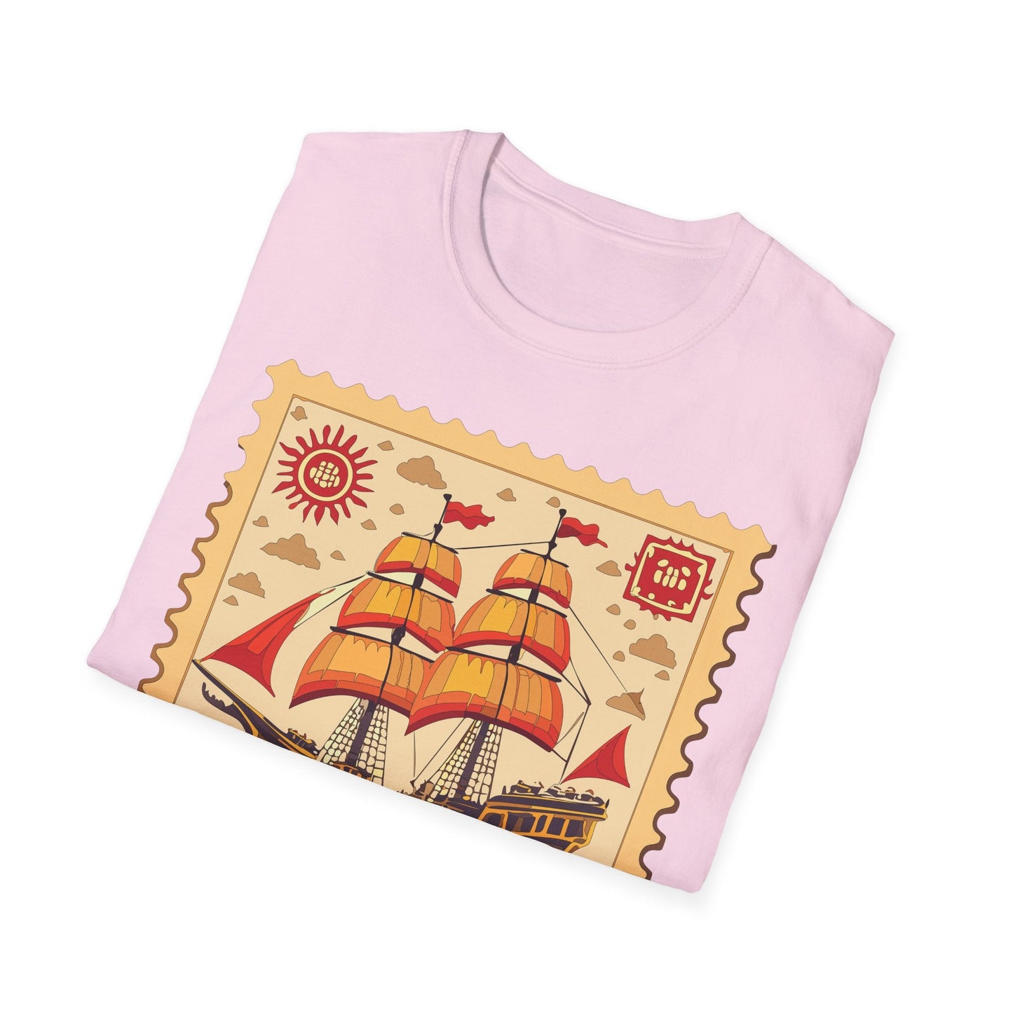 Ship T Shirts Frigate Vessel Tee Unisex Softstyle Gildan 64000 100 Percent Ring Spun Cotton