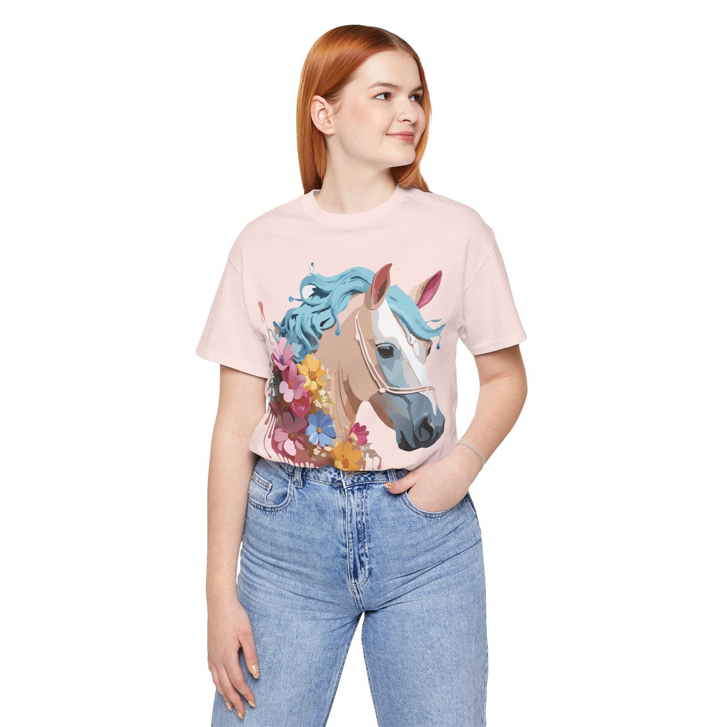 Horse Graphic Unisex 100 Cotton Vintage Animal Art T-Shirt 17