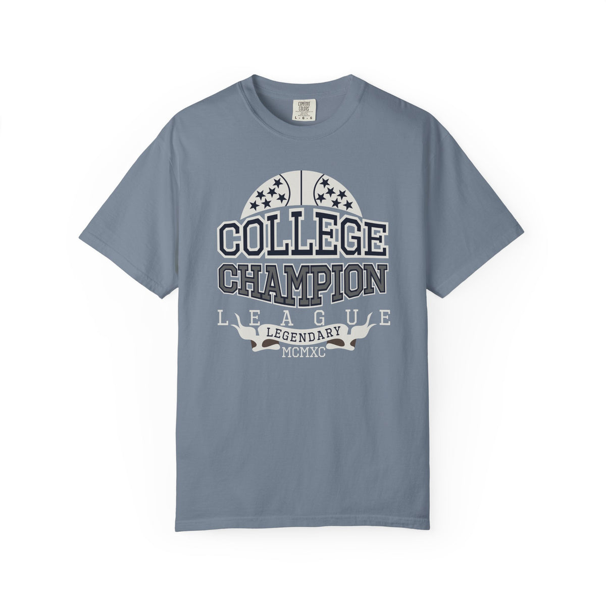 College Champion Basketball League Athletic Unisex Comfort Colors Garment-Dyed Heavyweight 100 Cotton Art Design T-Shirt w12