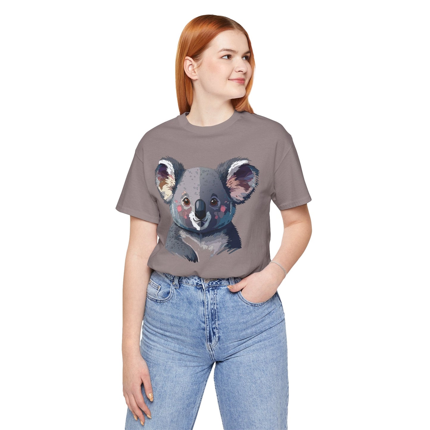 Unisex Animal Shirt With Animal Art Design Tee Wild Animals Short Sleeve Jersey Cotton
