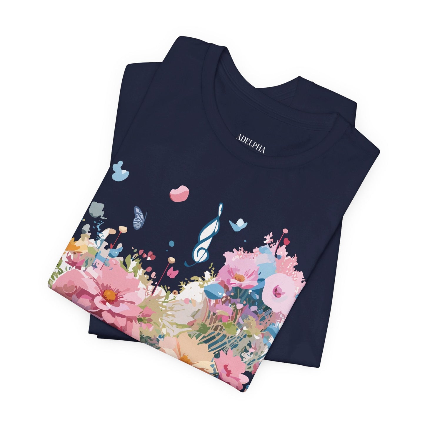 Music Graphic T Shirt Unisex Short Sleeve Jersey Tee Adelpha Vintage Inspired Art