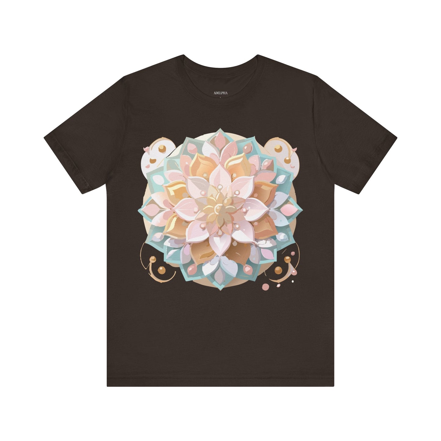 Mandala Graphic Unisex 100 Cotton Vintage Floral Artwork Tee 10