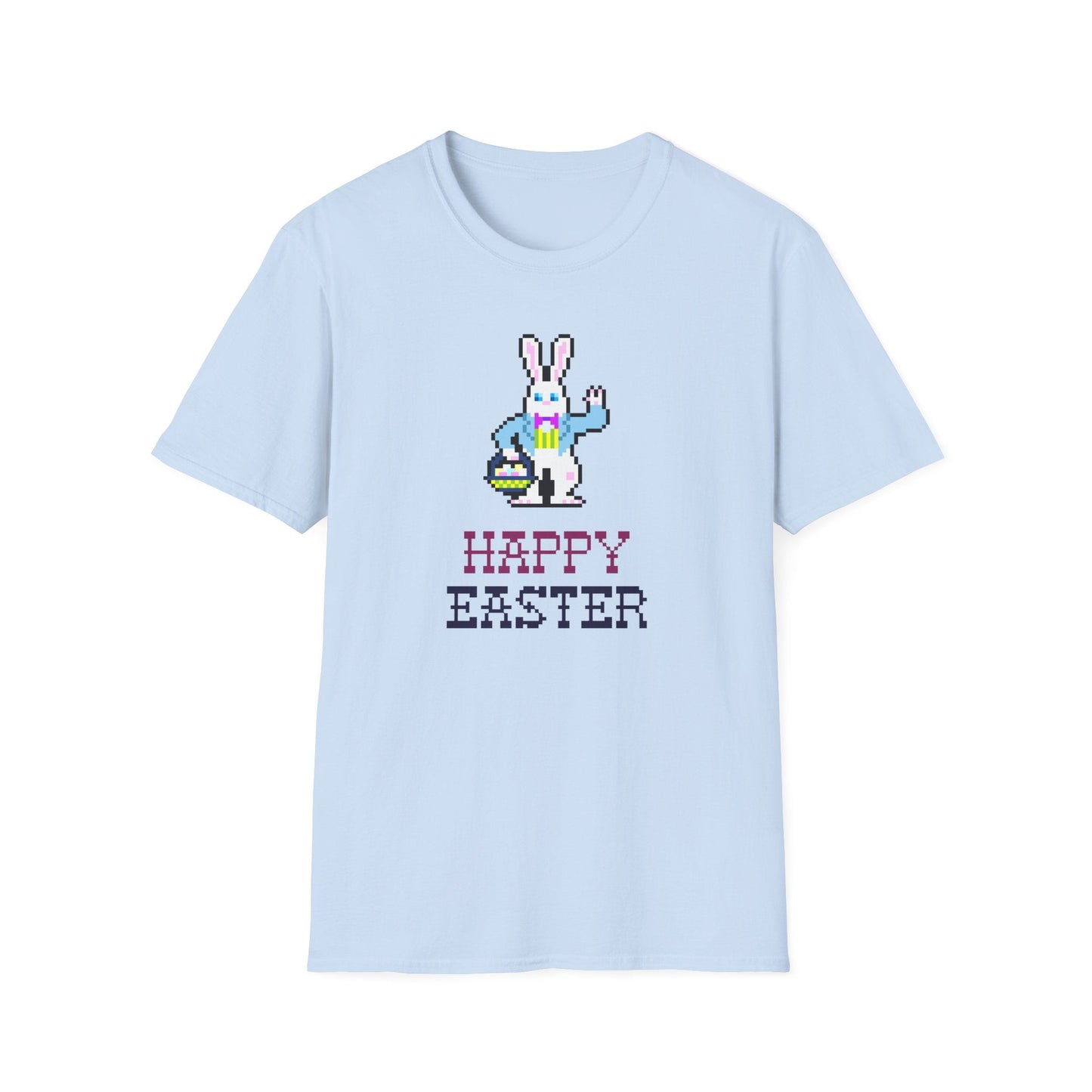 Funny Easter T Shirt With Signature And Prints Unisex Gildan Softstyle Cotton Tee Design