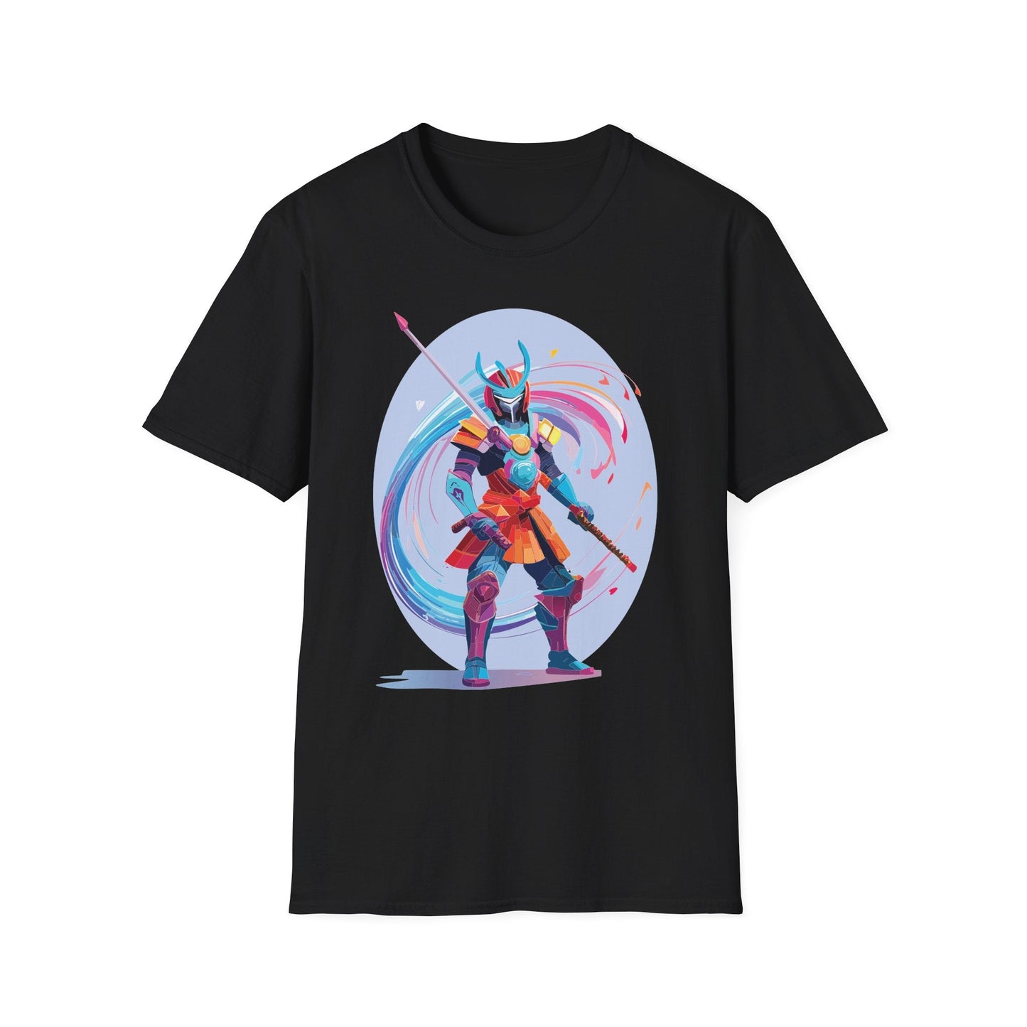 Samurai Shirt Unisex Gildan Softstyle Tee 100 Percent Ring Spun Cotton Samurai Design