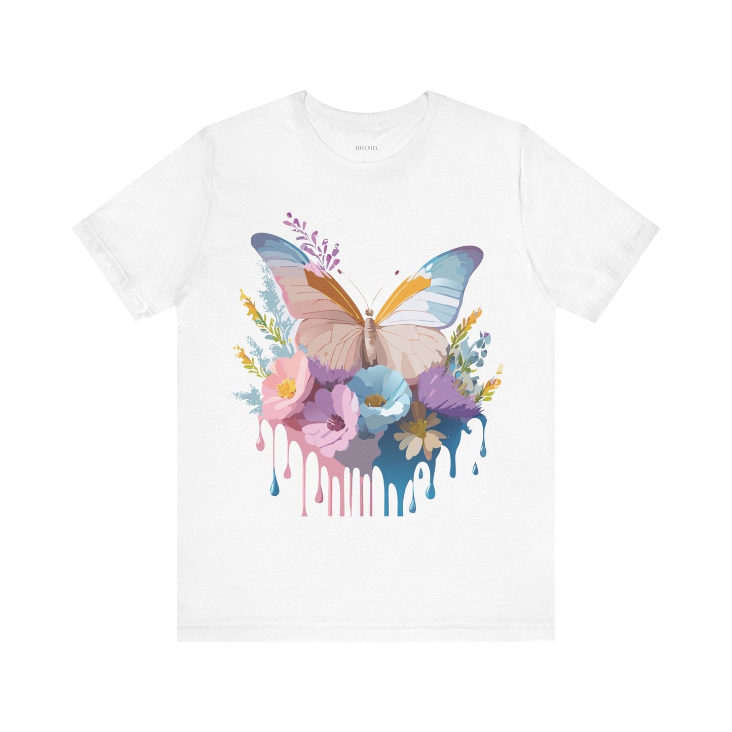 Butterfly Graphic Tee Unisex Short Sleeve Adelpha Artwork Vintage Inspired
