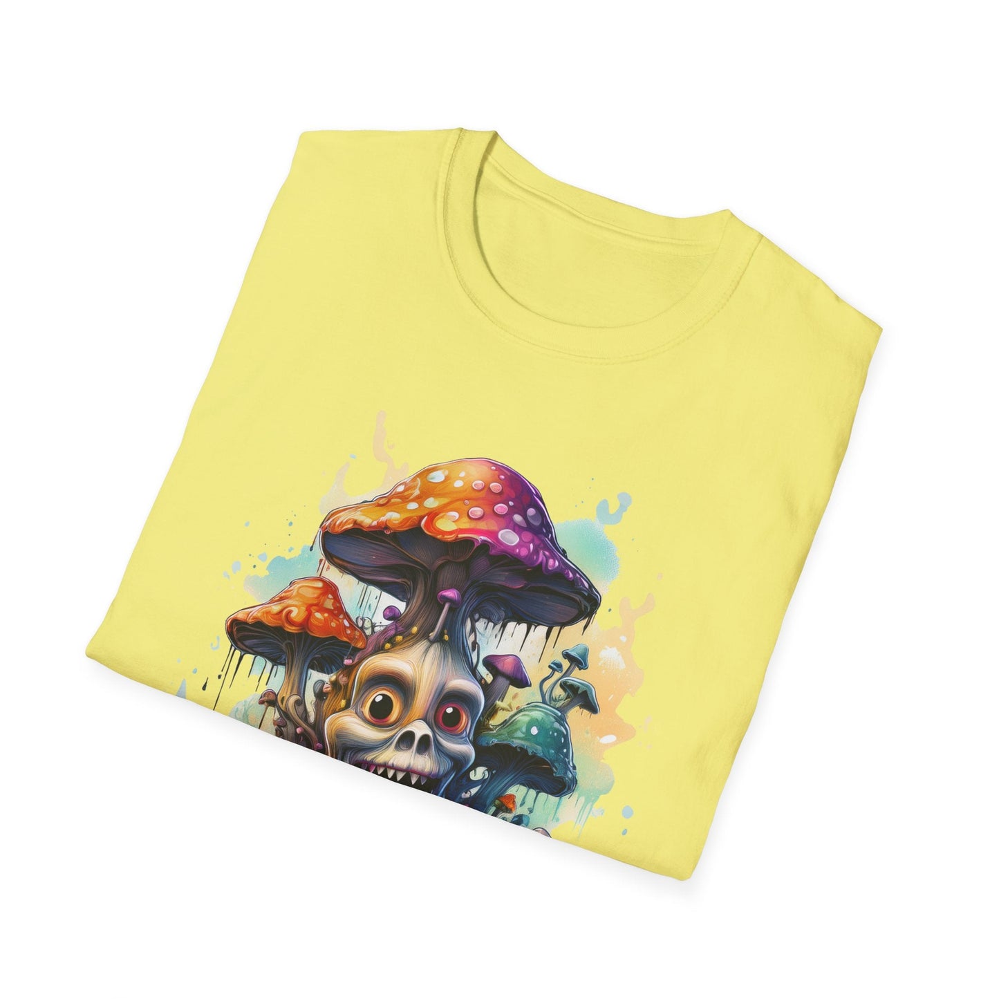 Mashroom Tee Shirt Unisex Graphic Mashroom Tee Fun Fungus Design Softstyle 64000