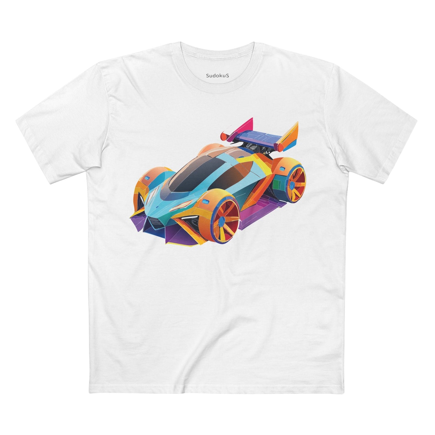 Car Graphic Unisex 100 Cotton Staple Tee 23