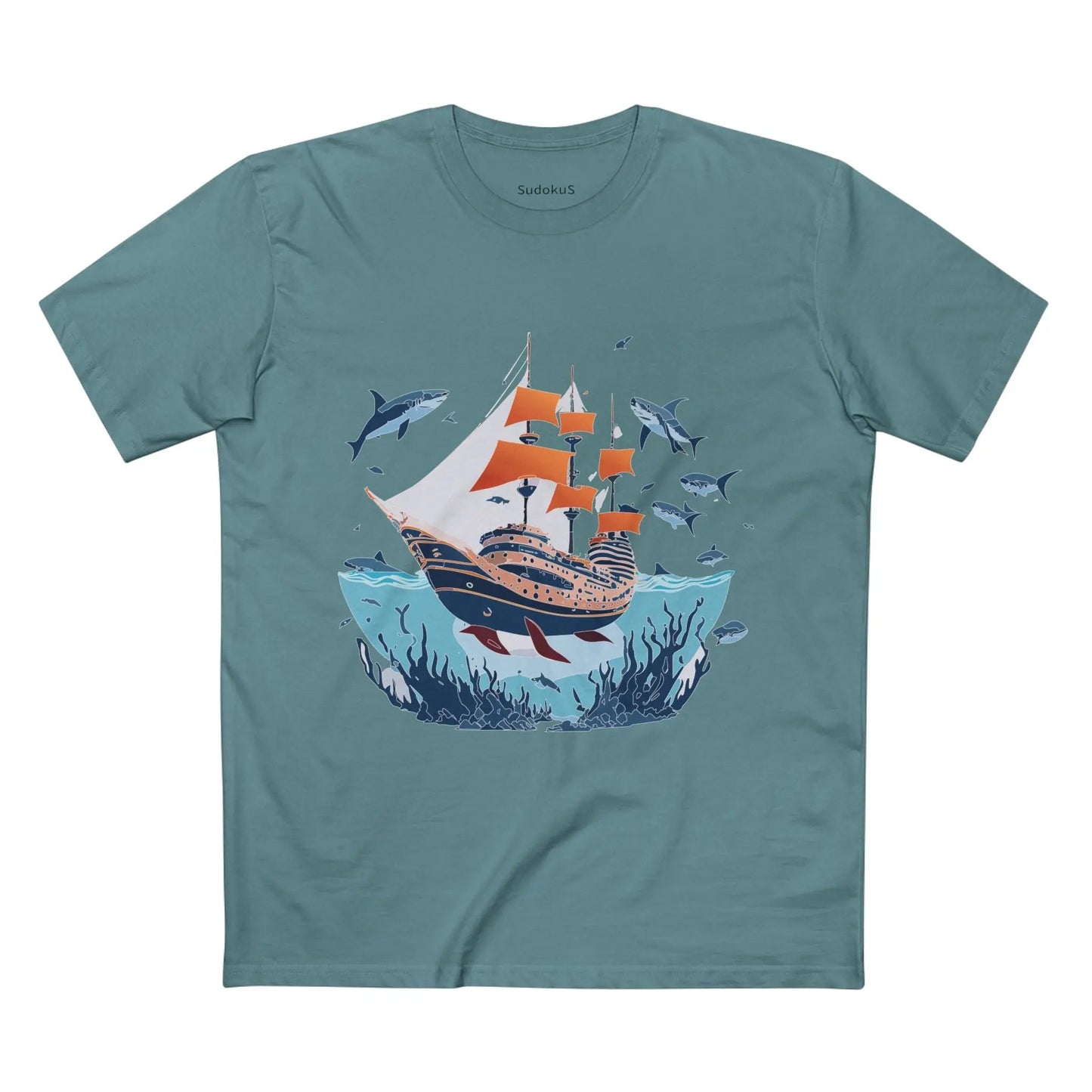 Ocean Coast Graphic Unisex 100 Cotton Staple Tee 26