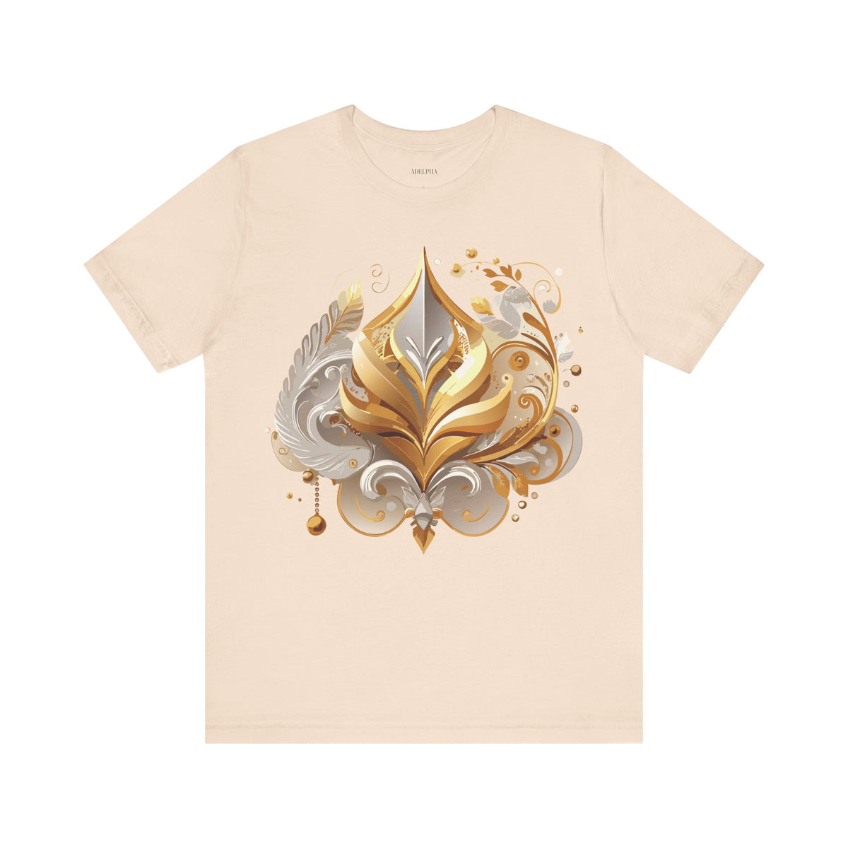 Jewelry Graphic Unisex Cotton Bella+Canvas Tee with Gemstones Art Design m31