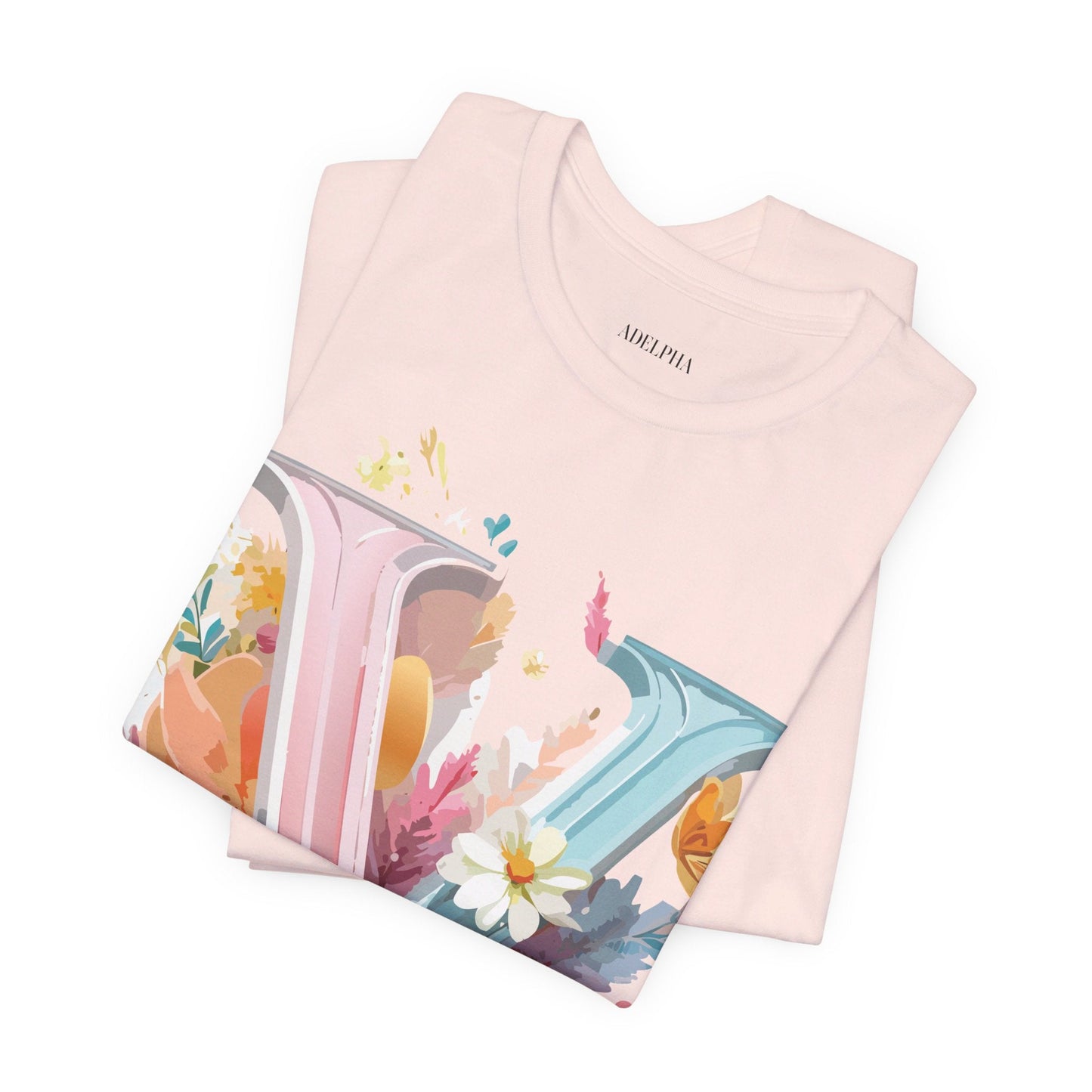 Letter V Shirt Graphic Tee Unisex Jersey Short Sleeve Adelpha Art Design Vintage Inspired