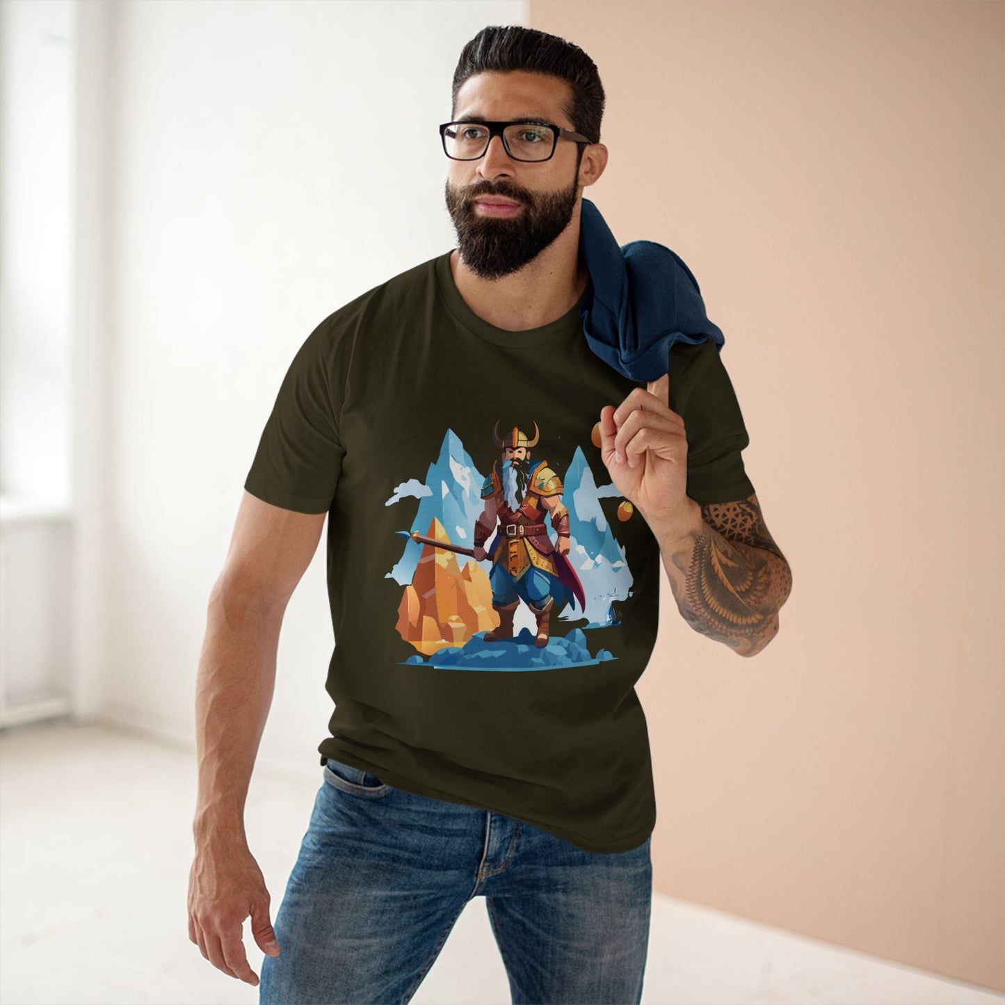 Viking Graphic Unisex 100 Cotton Staple Tee 5