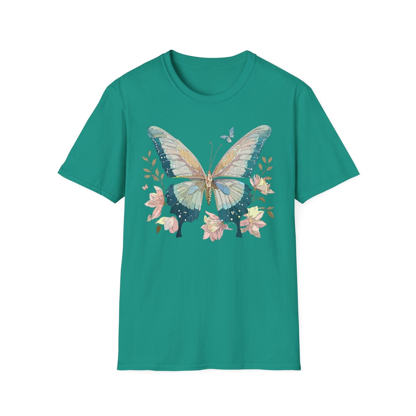 Butterfly T Shirt Unisex Softstyle Short Sleeve Gildan 64000 Monarch Inspired Shirt