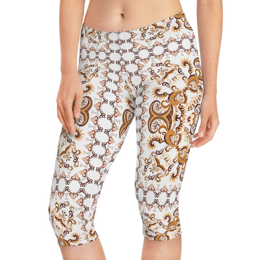 Leggings capri con estampado tradicional