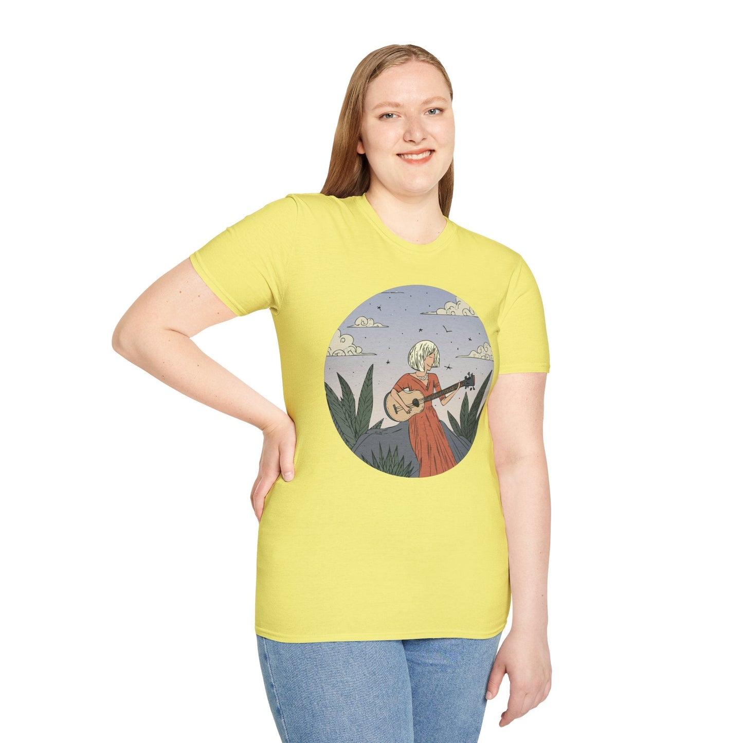 Womens Graphic T Shirts Art Design Tee Unisex Softstyle Gildan 64000 100 Percent Cotton