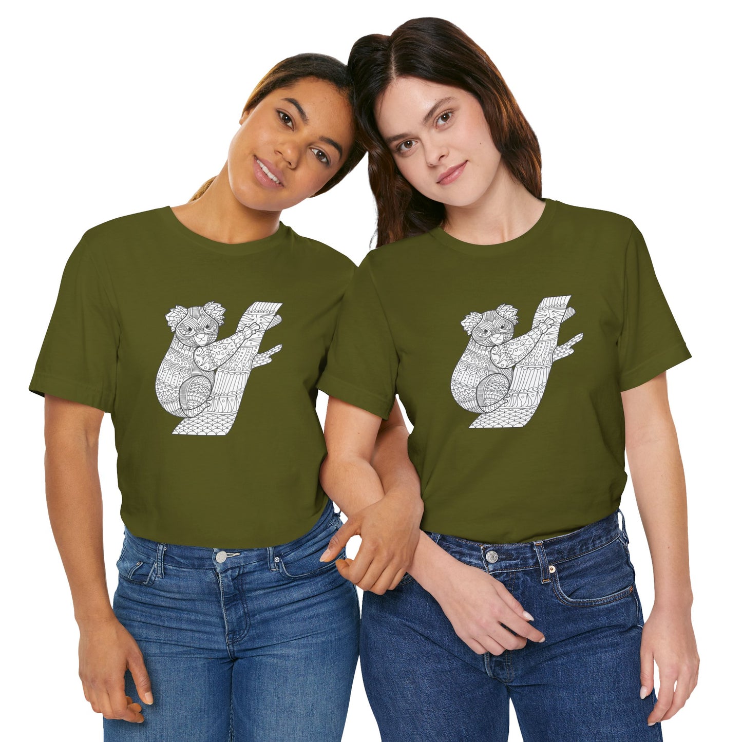 Tee-shirt unisexe avec imprimé animaux 