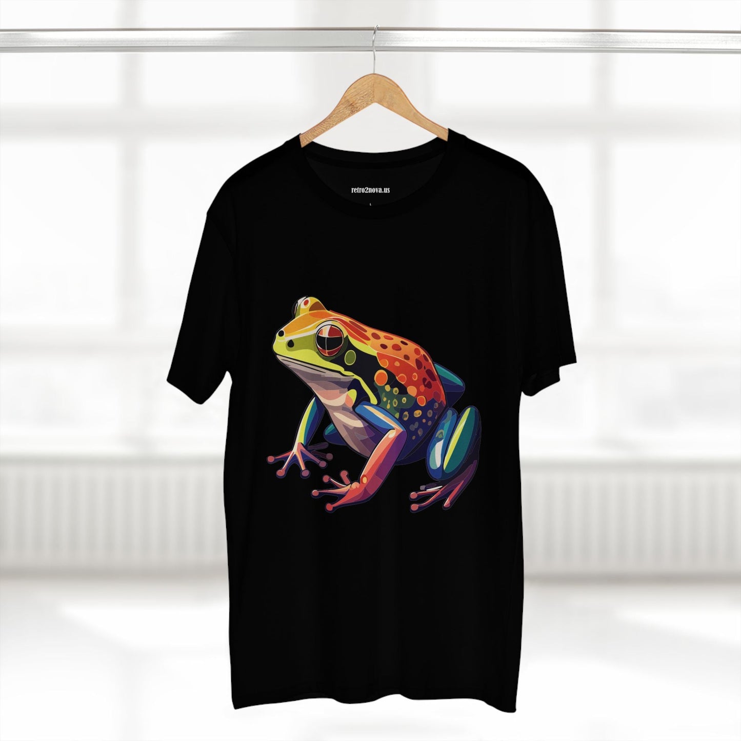 Unisex Premium Cotton Tee Frog Animal Shirt Original Art Design Retro2Nova Art Collection Exclusives