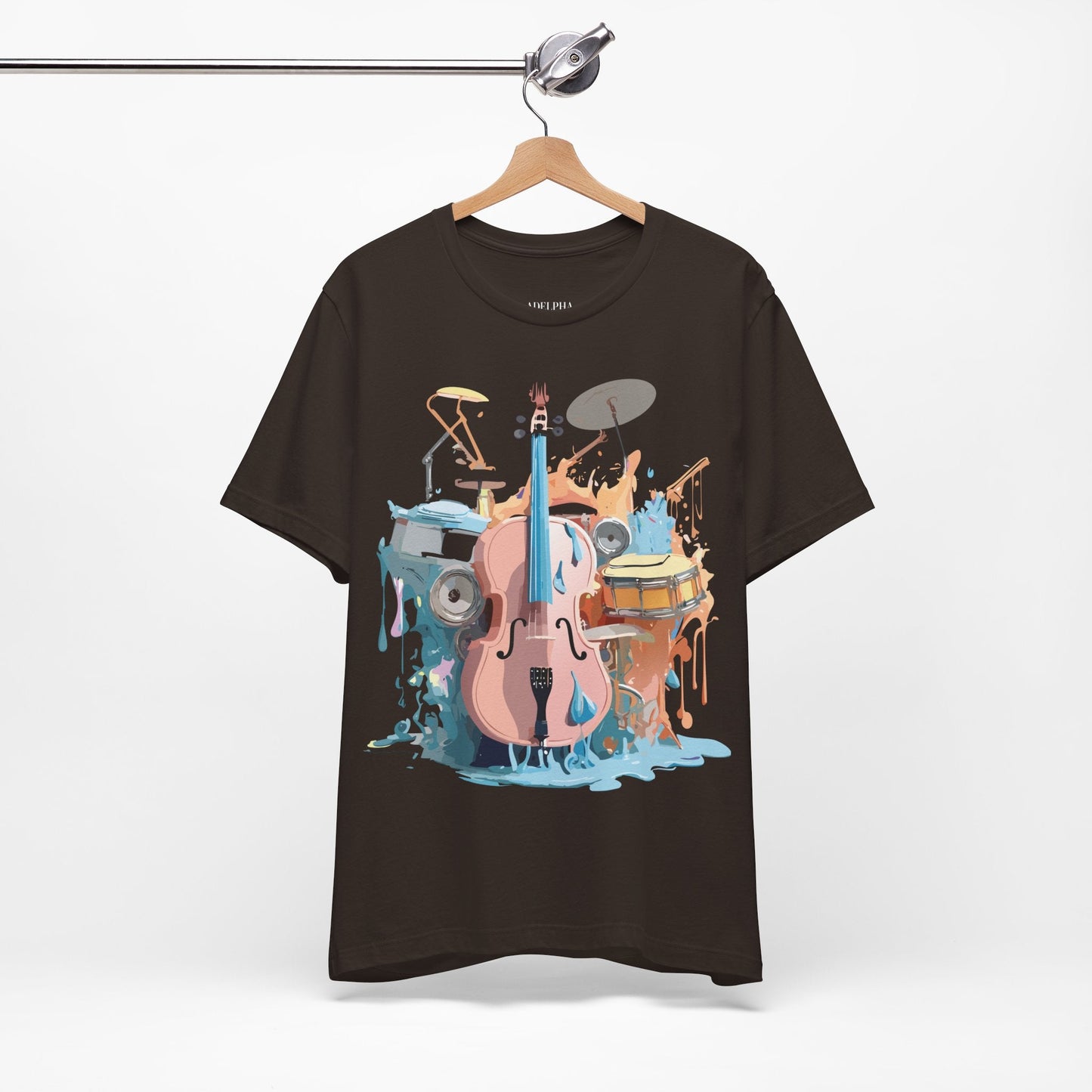 Adelpha Graphic Music T Shirt Unisex Jersey Short Sleeve Tee Art Design Premium Vintage Inspired